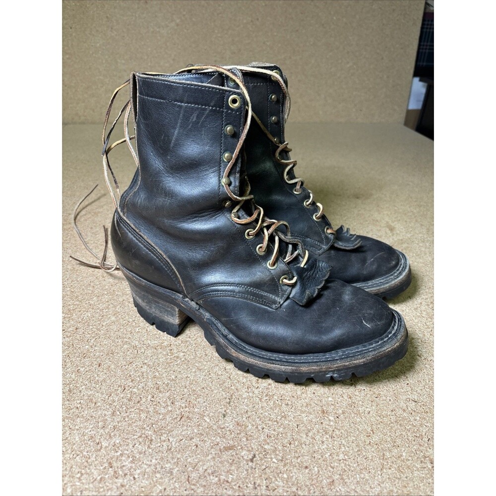 *Custom* White’s Hathorn Boots Hi Line 10”Smoke Jumper Logger Mens Work Boots